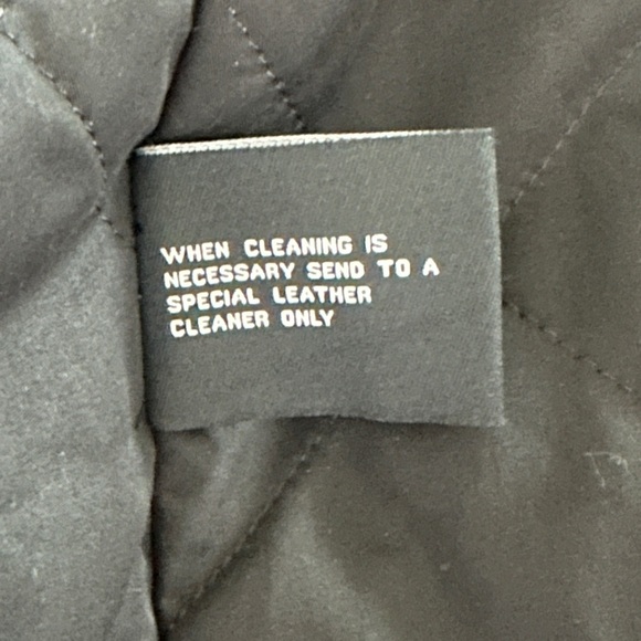 Wilsons Alan Black Leather Grunge Motorcycle Jacket With Removable Hood Size L - Picture 13 of 15